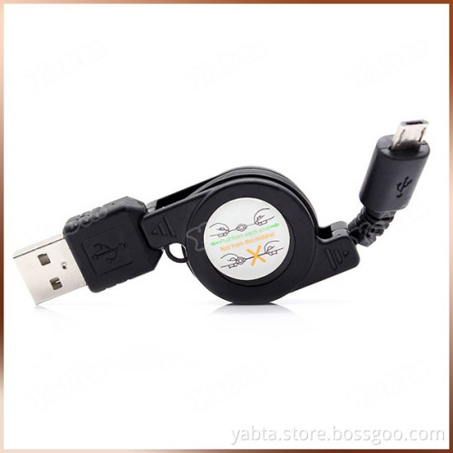 For Samsung/HTC Android Phone 5 Pin Micro Retractable USB Cable